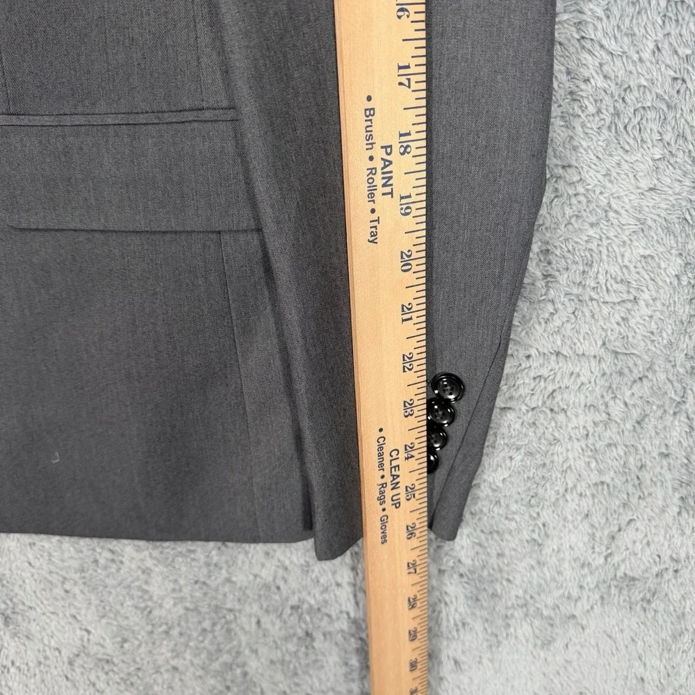 Lief Horsens‎ Blazer Mens 40R Gray Viscose Blend Stretch Jacket Sport Coat